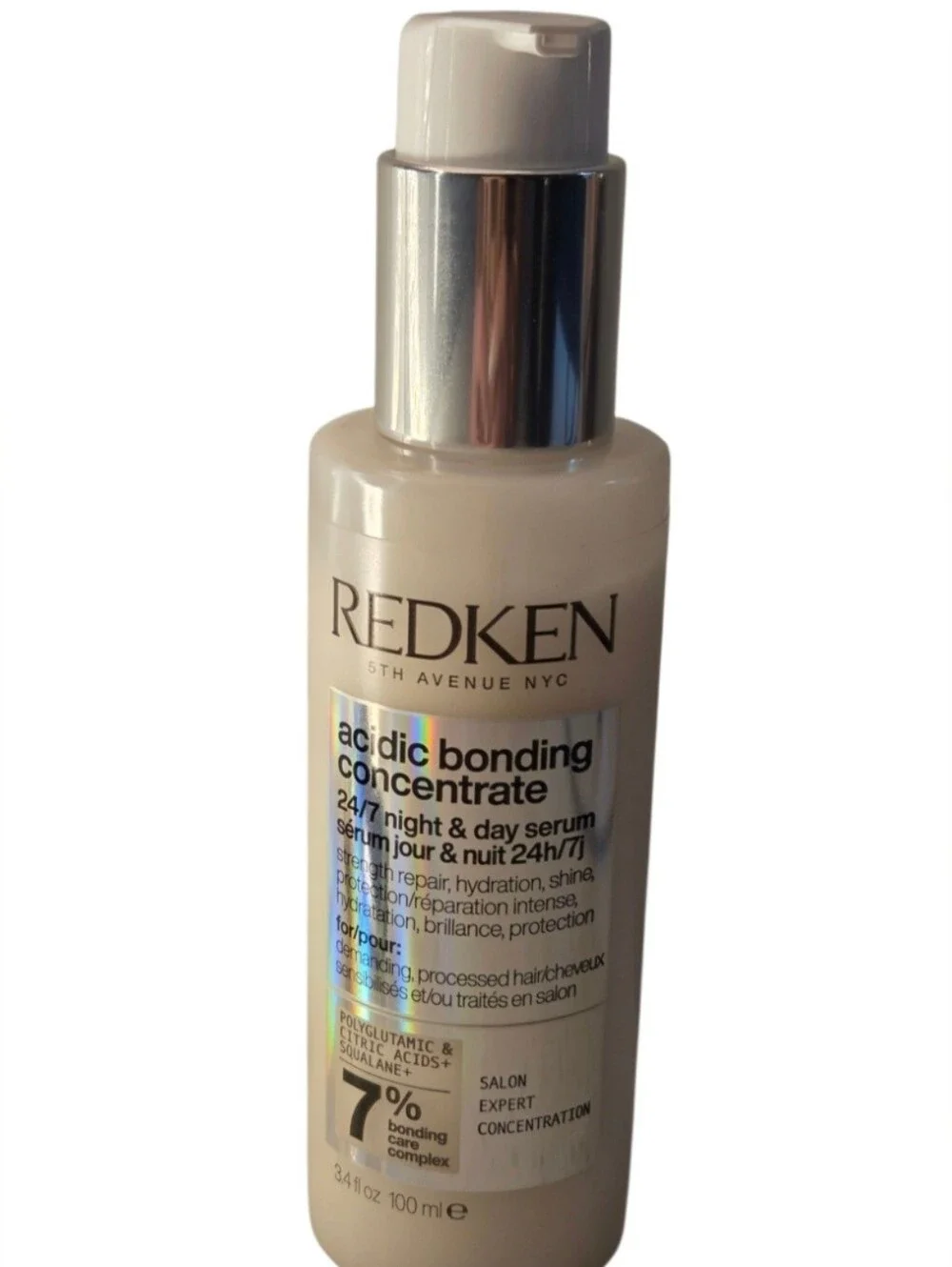 Redken Acidic Bonding Concentrate 24/7 Night & Day Serum For Damaged Hair 3.4oz